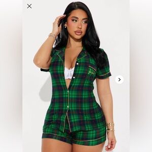 Fa La La Glitter PJ Short Set